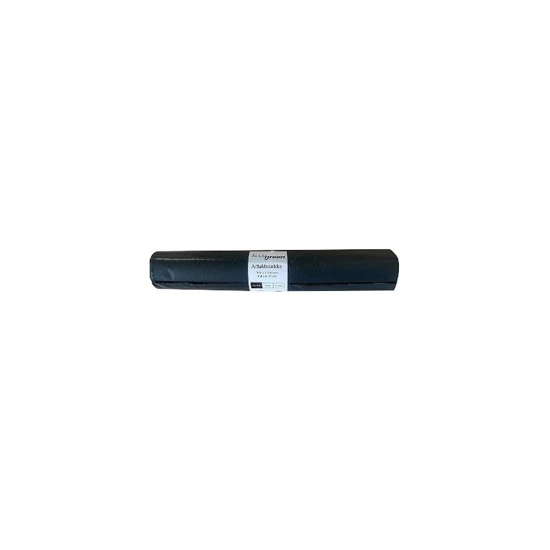Sort sk 100liter 700x1100mm. 45my Standard